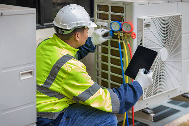 Professional Hvac technician working in Cranston, RI